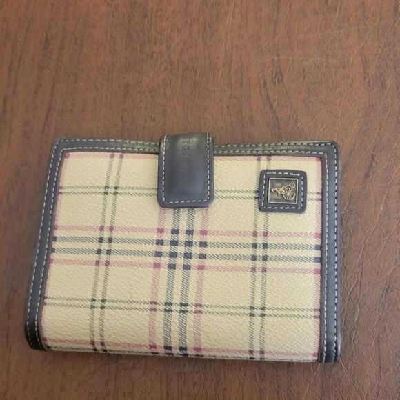 Beatiful Bean Pole bifold leather wallet  beige brown - Picture 3 of 13